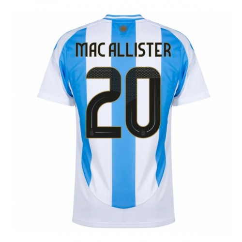 Moški Nogometni dresi Argentina Alexis Mac Allister #20 Domači Copa America 2024 Kratek Rokav